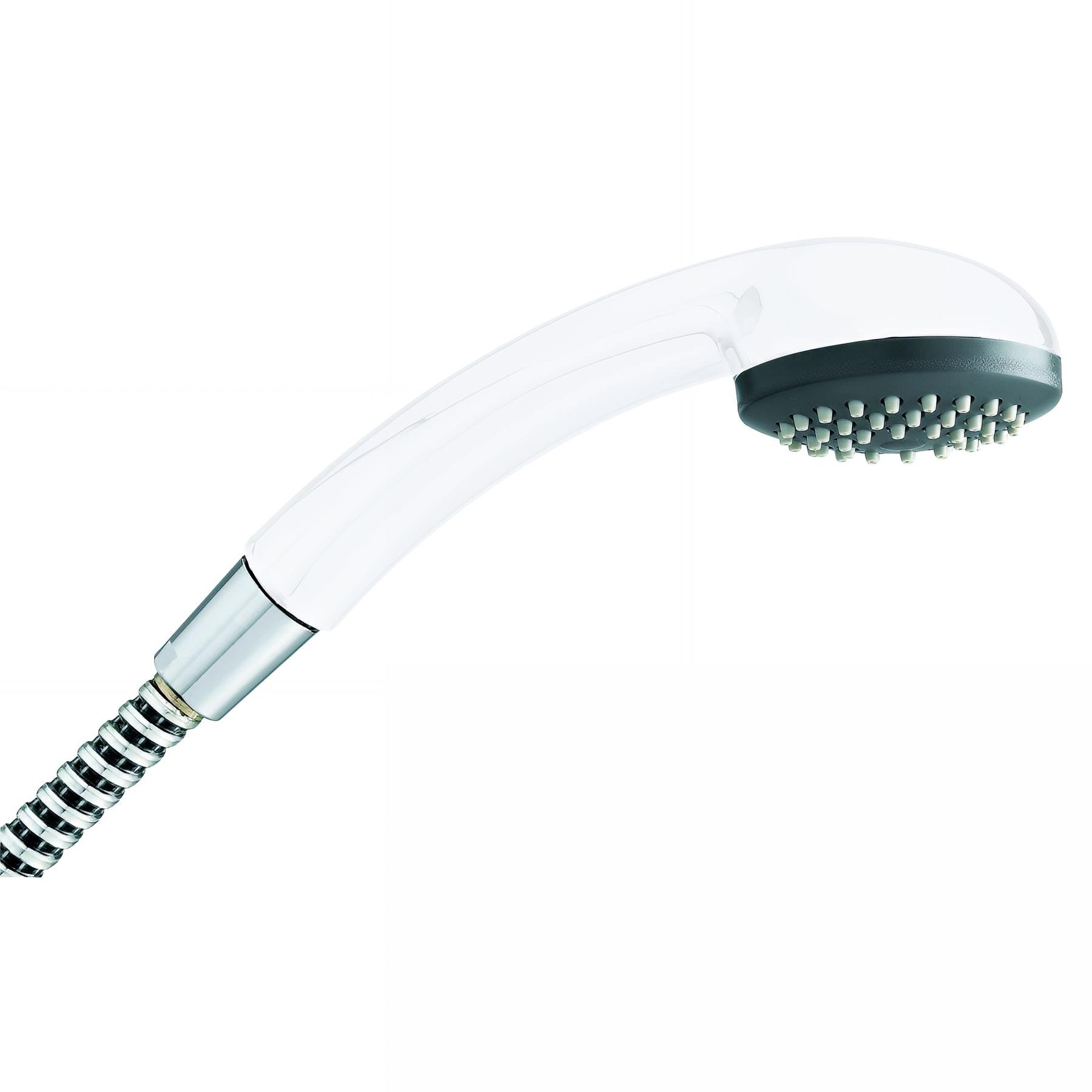 Douchette 1 jet ABS blanc, COBRA, avec système anti-calcaire